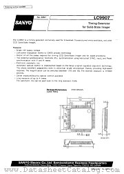 LC9907 datasheet pdf SANYO