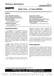 LE28F4001CTS-12 datasheet pdf SANYO