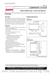 LE28F4001R-20 datasheet pdf SANYO