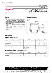 STK4141V datasheet pdf SANYO