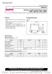STK4151V datasheet pdf SANYO