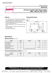 STK4172II datasheet pdf SANYO