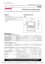 VP453 datasheet pdf SANYO