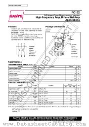 FC152 datasheet pdf SANYO