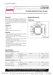 LA1867NM datasheet pdf SANYO