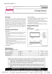 LA9520V datasheet pdf SANYO