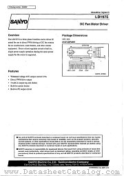 LB1975 datasheet pdf SANYO
