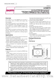 LC58E76 datasheet pdf SANYO