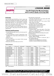 LC66556B datasheet pdf SANYO