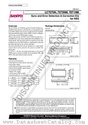LC7070N datasheet pdf SANYO