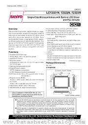 LC72321N datasheet pdf SANYO