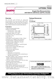 LC72338 datasheet pdf SANYO