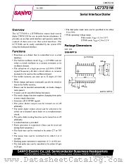 LC73701M datasheet pdf SANYO