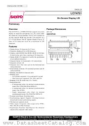 LC74751 datasheet pdf SANYO