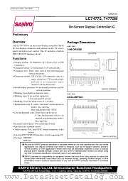 LC74775M datasheet pdf SANYO