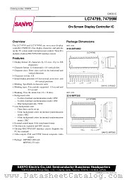 LC74799M datasheet pdf SANYO