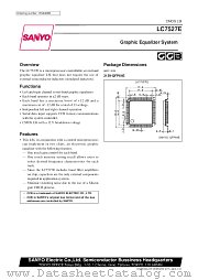 LC7527E datasheet pdf SANYO