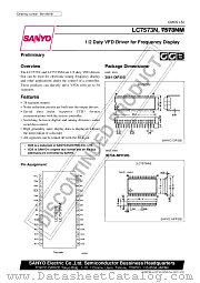 LC7573NM datasheet pdf SANYO