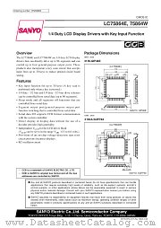 LC75864E datasheet pdf SANYO