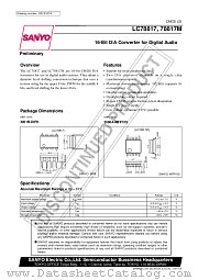 LC78817 datasheet pdf SANYO