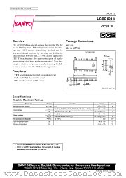 LC80101M datasheet pdf SANYO