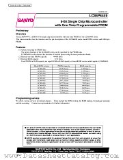 LC86P6449 datasheet pdf SANYO