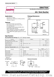 SB007T03C datasheet pdf SANYO