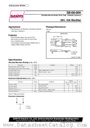 SB160-05H datasheet pdf SANYO