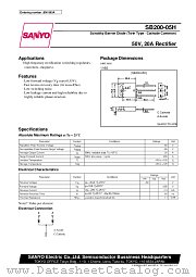 SB200-05H datasheet pdf SANYO