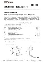 AU106 datasheet pdf SGS-ATES
