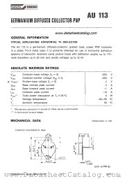 AU113 datasheet pdf SGS-ATES