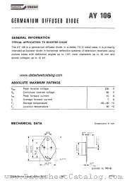 AY106 datasheet pdf SGS-ATES