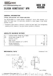 BDX23 datasheet pdf SGS-ATES