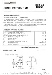 40250 datasheet pdf SGS-ATES