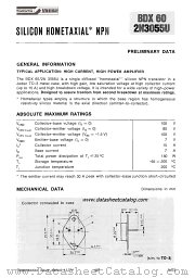 BDX60 datasheet pdf SGS-ATES