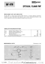 BF479 datasheet pdf SGS-ATES
