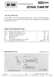 BF509 datasheet pdf SGS-ATES