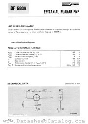 BF680A datasheet pdf SGS-ATES