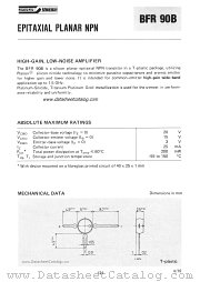BFR90B datasheet pdf SGS-ATES