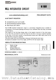 H160 datasheet pdf SGS-ATES