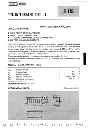 T175 datasheet pdf SGS-ATES