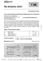 T176 datasheet pdf SGS-ATES