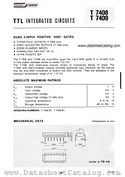 T7409 datasheet pdf SGS-ATES