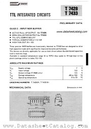 T7433 datasheet pdf SGS-ATES