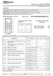 T7474 datasheet pdf SGS-ATES