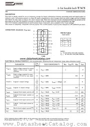 T7475 datasheet pdf SGS-ATES
