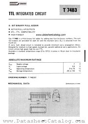T7483 datasheet pdf SGS-ATES