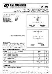 SD1146 datasheet pdf SGS Thomson Microelectronics