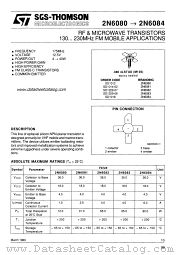 SD1012 datasheet pdf SGS Thomson Microelectronics