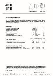 AFY10 datasheet pdf Siemens